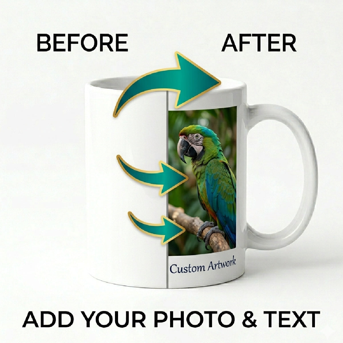 Personalized Photo Mug Gift for Couples – Custom Picture Coffee Mug, Romantic Keepsake Gift for Husband, Wife, Boyfriend, Girlfriend