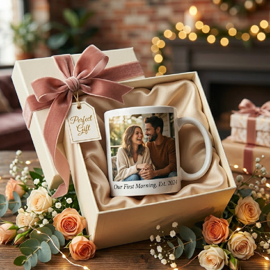 Personalized Photo Mug Gift for Couples – Custom Picture Coffee Mug, Romantic Keepsake Gift for Husband, Wife, Boyfriend, Girlfriend