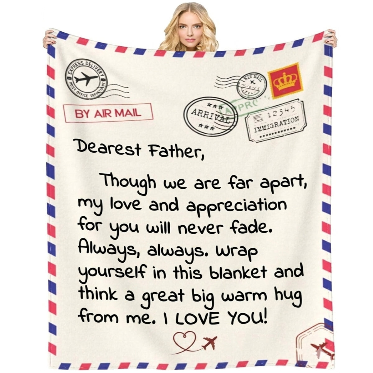 Aura Zoma To My Father Blanket – Long Distance Dad Gift Blanket