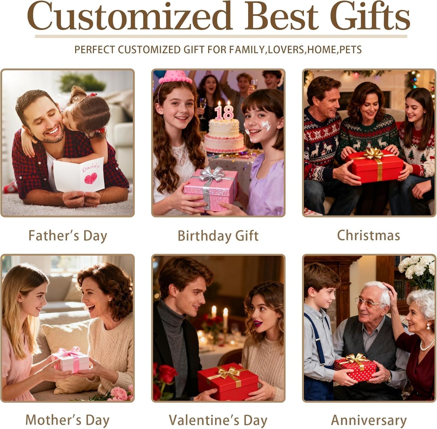 Custom Blanket with Picture Text Personalized Throws Blanket with Photos,Customizable Blankets Customized Gifts for Mom Dad Couple Girlfriend Boyfriend Wife Husband (30X40)