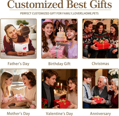 Custom Blanket with Picture Text Personalized Throws Blanket with Photos,Customizable Blankets Customized Gifts for Mom Dad Couple Girlfriend Boyfriend Wife Husband (30X40)