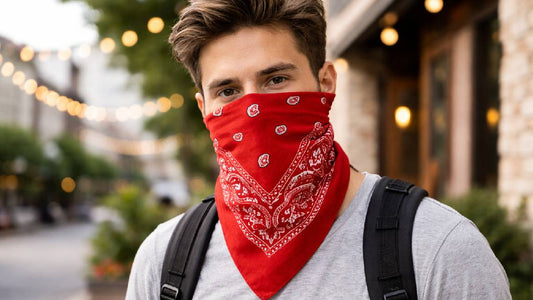 Aura Zoma Printed Bandana Scarf – Multi-Purpose Headband, Neck Scarf, Face Covering, Hair Wrap for Men and Women, Lightweight Fashion Accessory