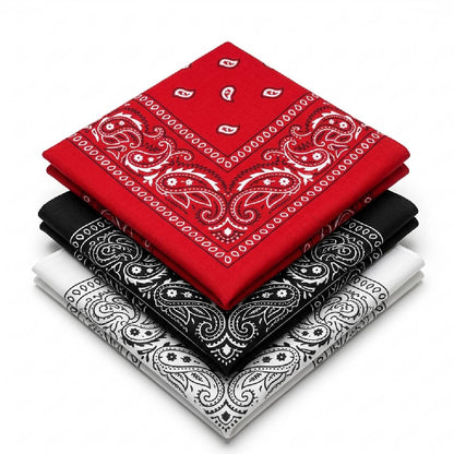 Aura Zoma Printed Bandana Scarf – Multi-Purpose Headband, Neck Scarf, Face Covering, Hair Wrap for Men and Women, Lightweight Fashion Accessory