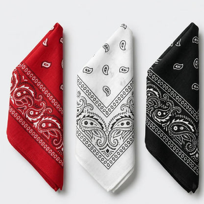 Aura Zoma Printed Bandana Scarf – Multi-Purpose Headband, Neck Scarf, Face Covering, Hair Wrap for Men and Women, Lightweight Fashion Accessory